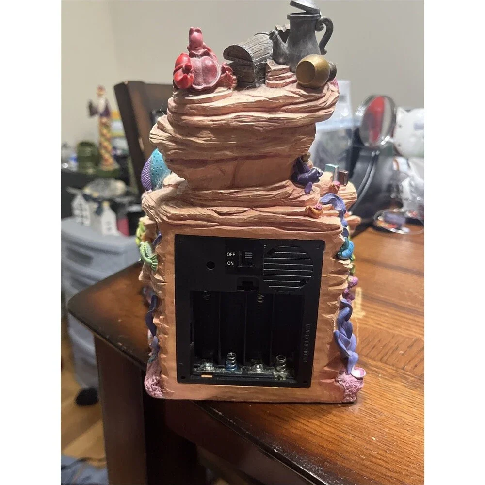 Disney The Little Mermaid Ariel Sebastian Snow Globe Fountain Works Some Damage